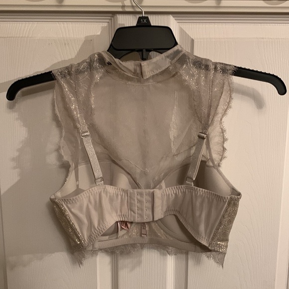 NEW VICTORIA’S SECRET HIGH NECK BRA Dream Angels Lined Demi Bra Bustier - Picture 2 of 12